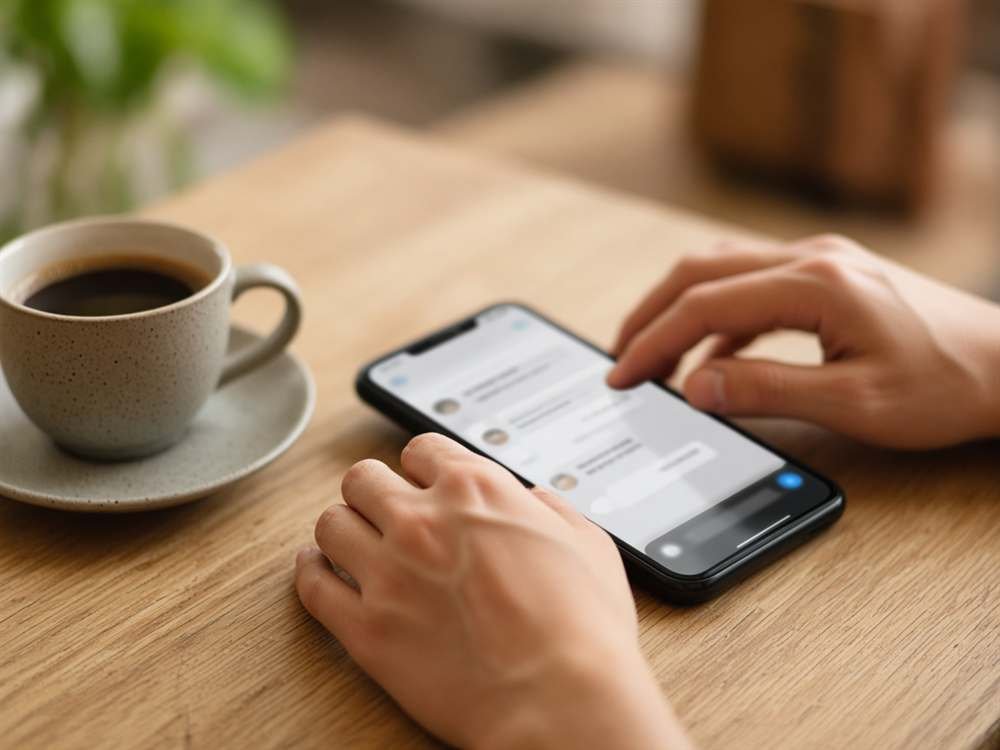 Tela de celular mostrando conversa com chatbot